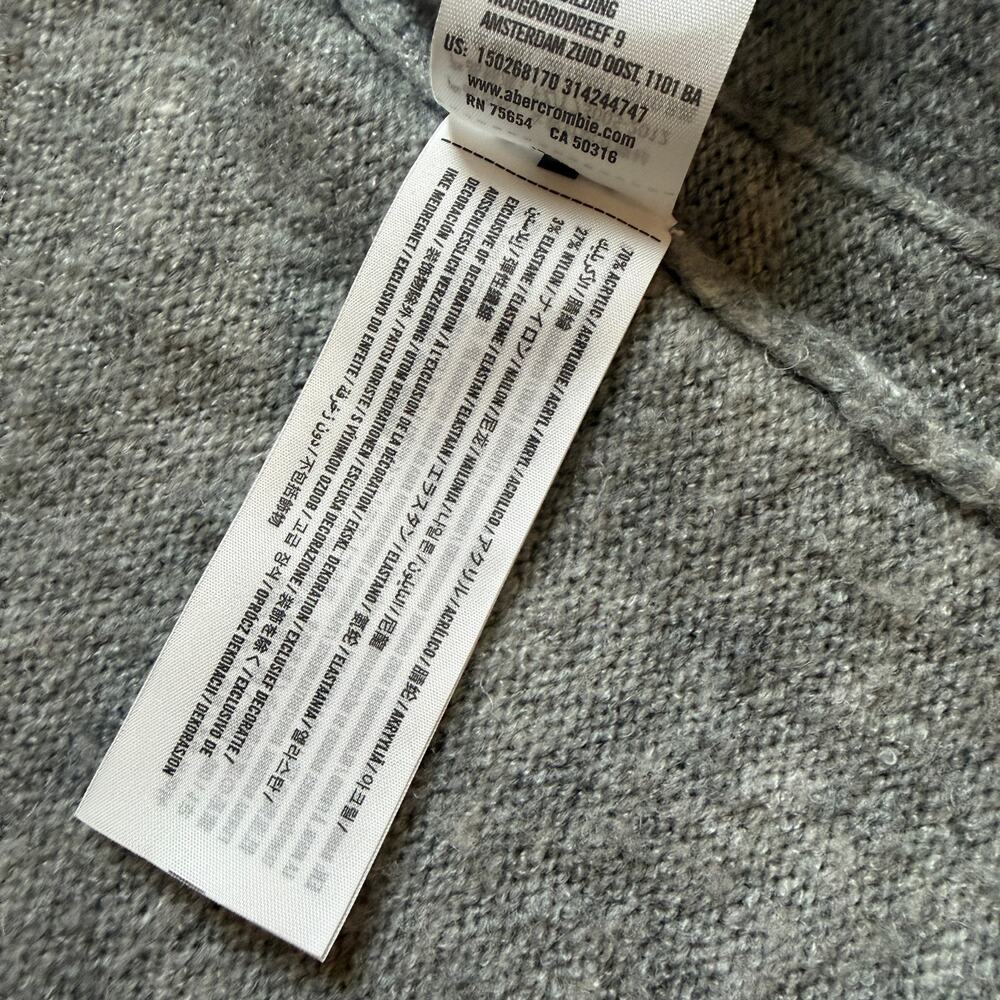 Abercrombie & Fitch Gray Open Front Pocket Cardigan Sweater - Size XS - Picture 6 of 8